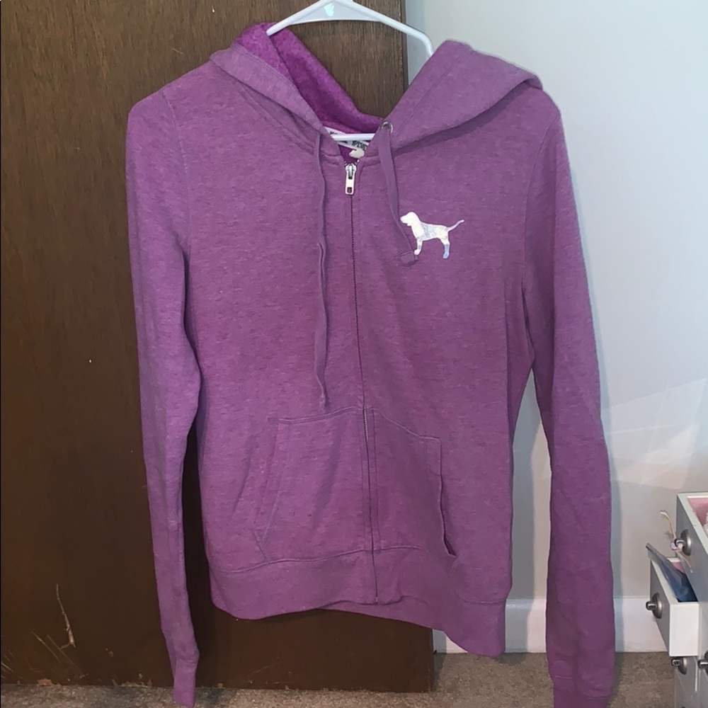 Zip up Pink sweatshirt